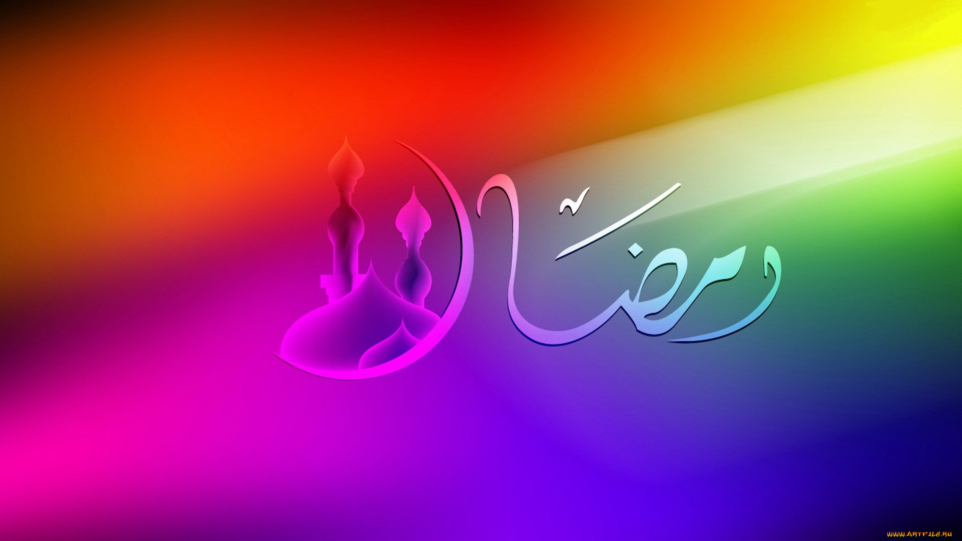 рамадан, праздничные, другое, цвета, мечеть, надпись