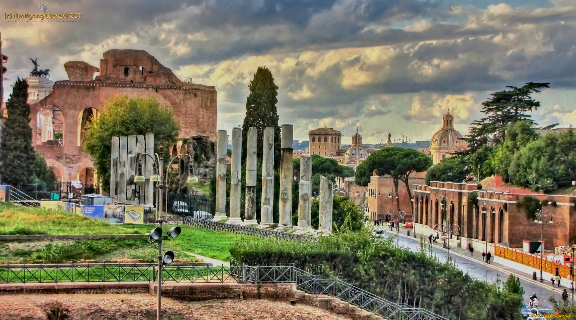 forum, romanum, города, рим, ватикан, италия, колонна