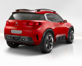 Картинка автомобили citroen 2015г concept aircross красный citroеn
