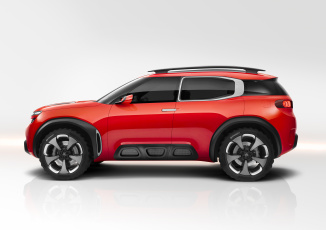Картинка автомобили citroen 2015г concept aircross citroеn красный
