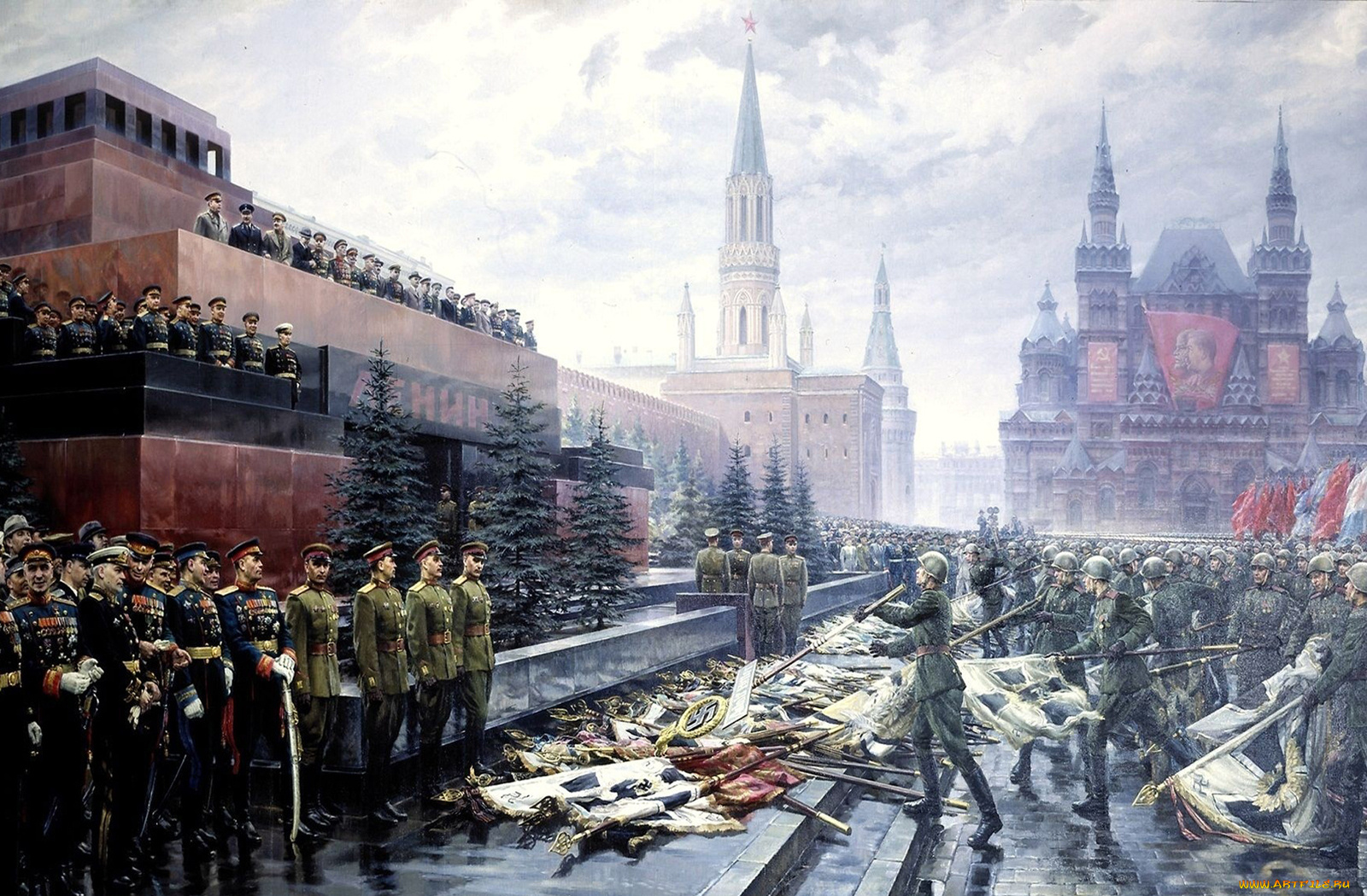 рисованные, армия, солдаты, красная, площадь, москва, 9, маЯ, кремль, жуков, сталин