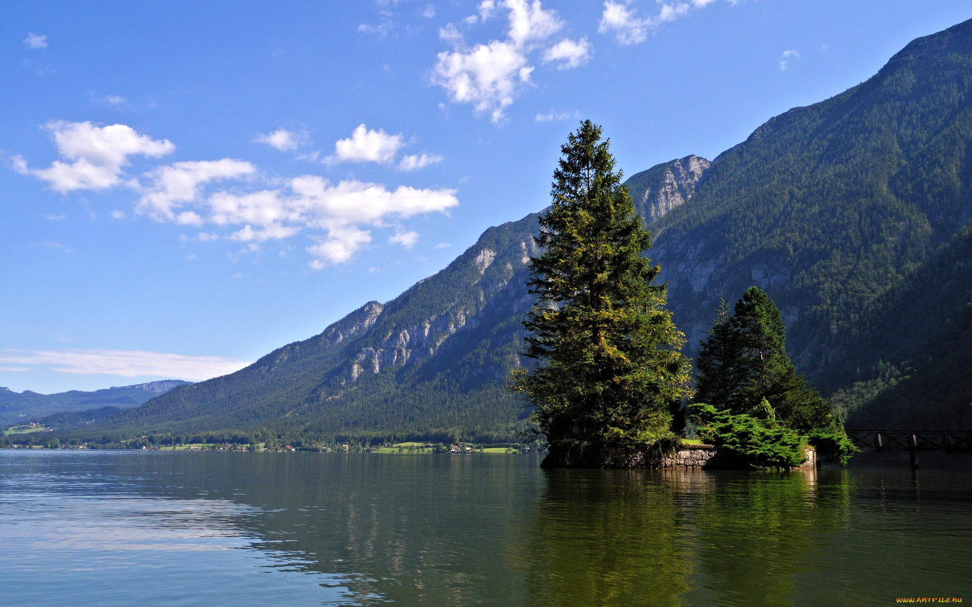 природа, реки, озера, австрия, hallstatt, озеро