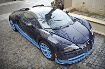 Картинка bugatti+veyron+grand+sport+vitesse+aka+bleugatti автомобили bugatti франция класс-люкс automobiles s a спортивные
