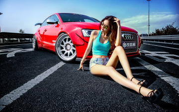 Картинка автомобили -авто+с+девушками девушка взгляд фон автомобиль