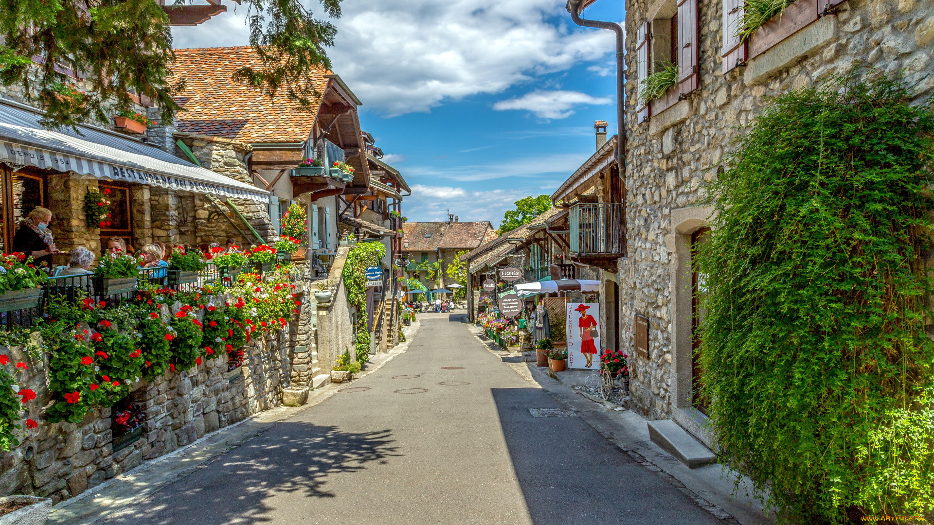 yvoire, france, города, ивуар, , франция