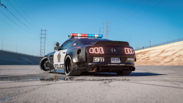 Картинка автомобили ford mustang gt police inteceptor легендарный стальной конь из америки