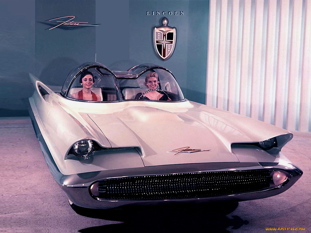 1955, lincoln, futura, автомобили