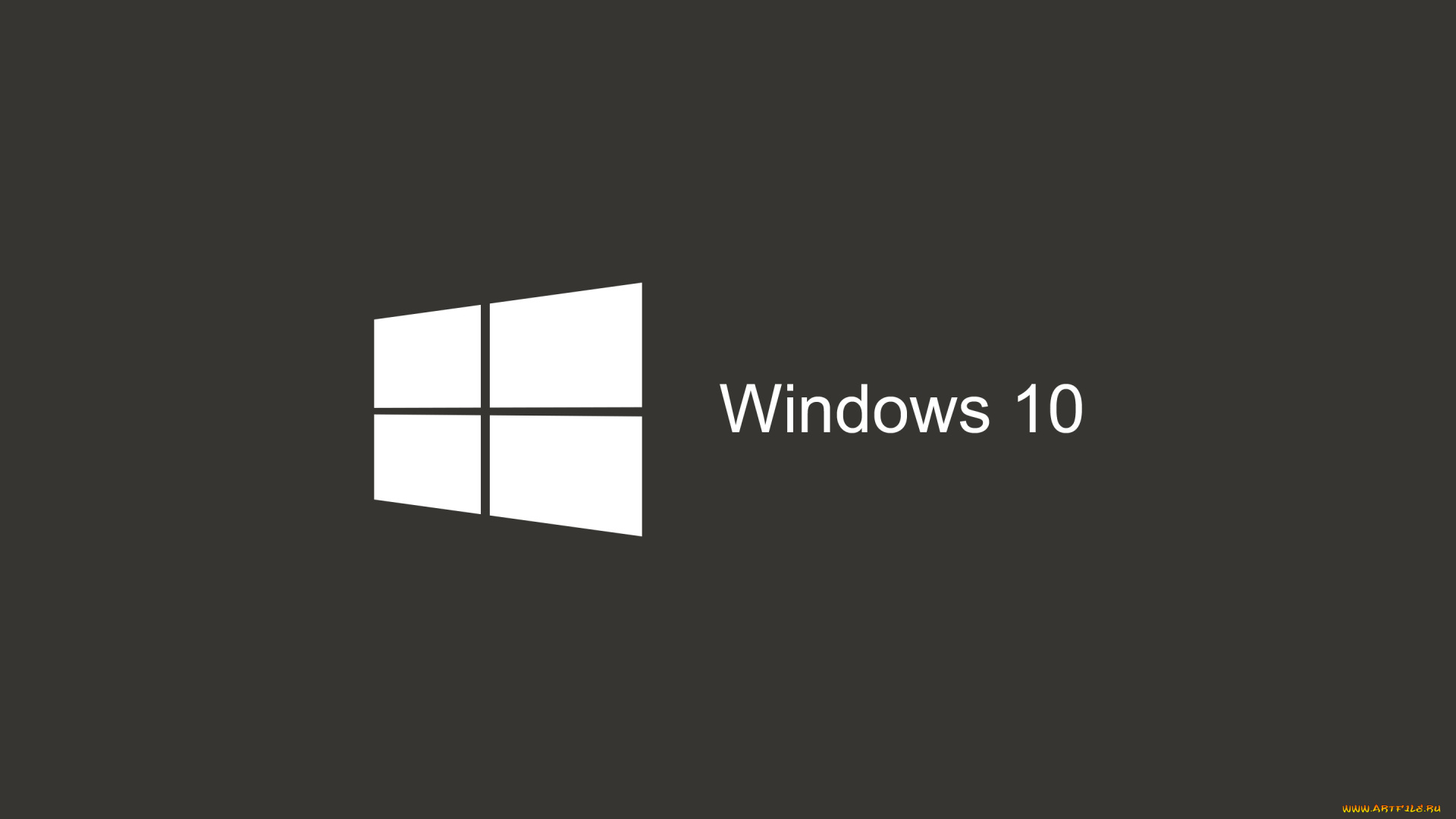 компьютеры, windows, 10, темный, фон, пуск, windows, темно-серый, логотип