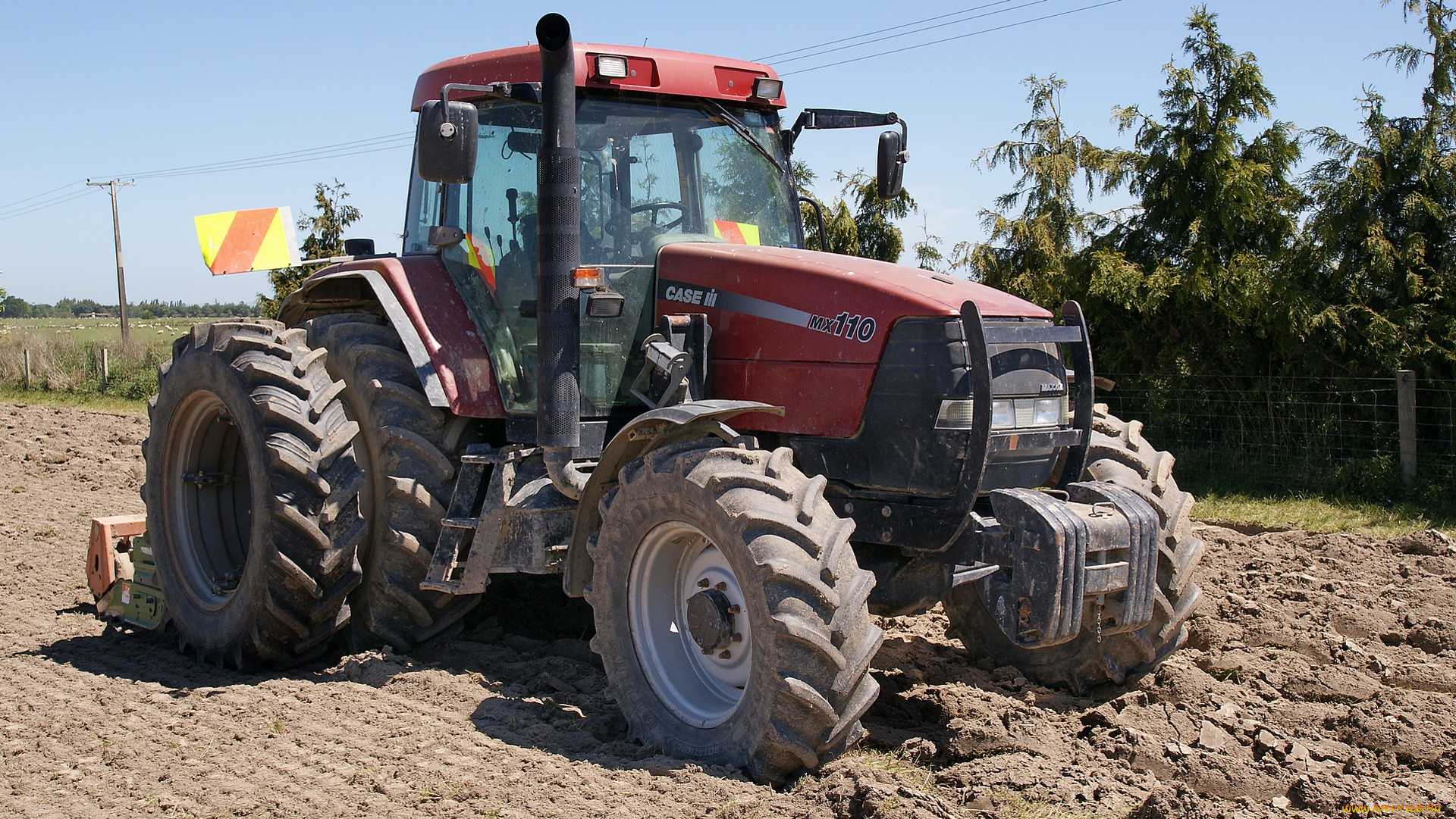 2002, case, mx110, tractor, техника, тракторы, тяжелый, колесный, трактор