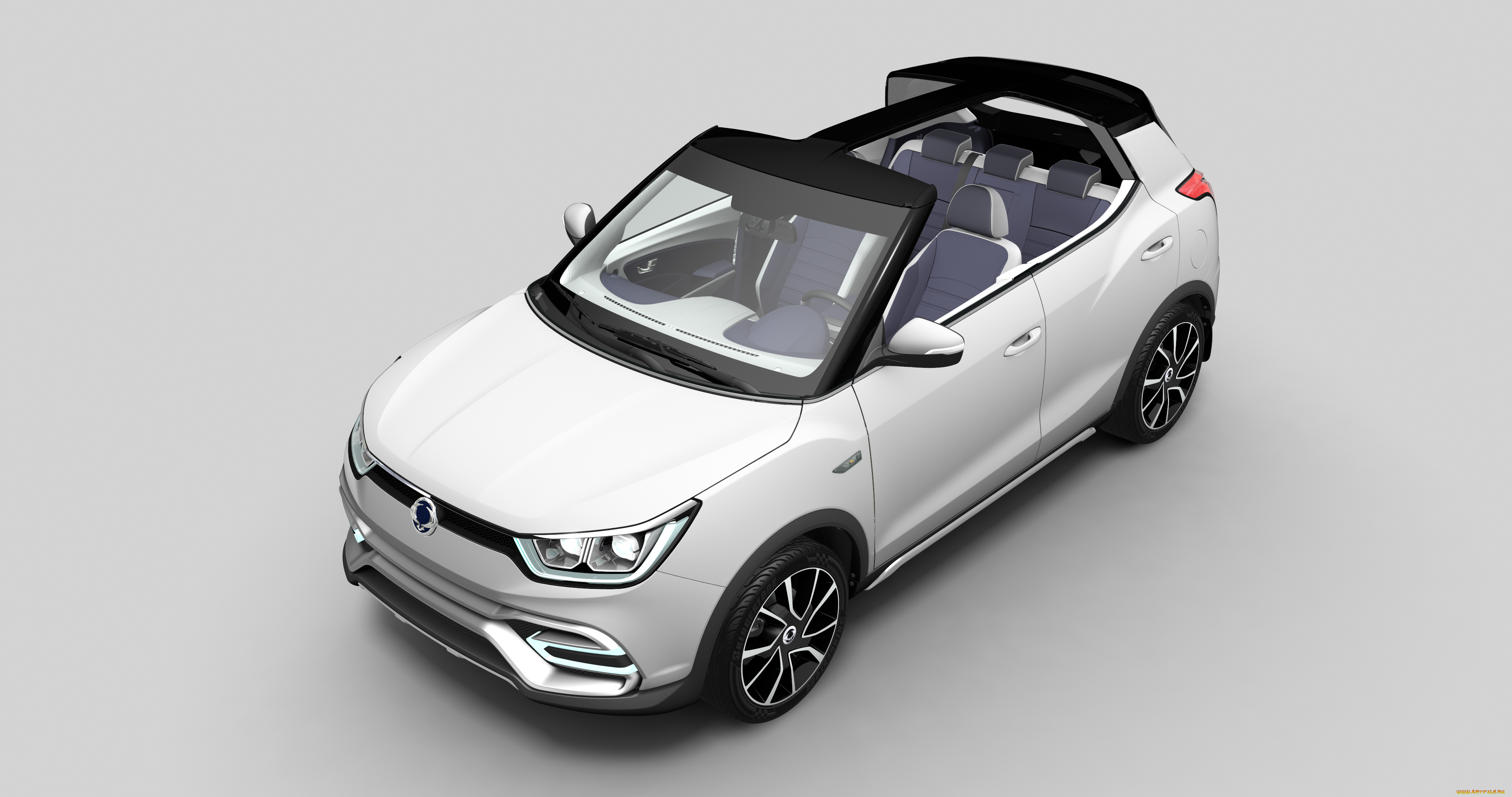 автомобили, ssang, yong, ssangyong, concept, xiv-air, светлый, 2014г