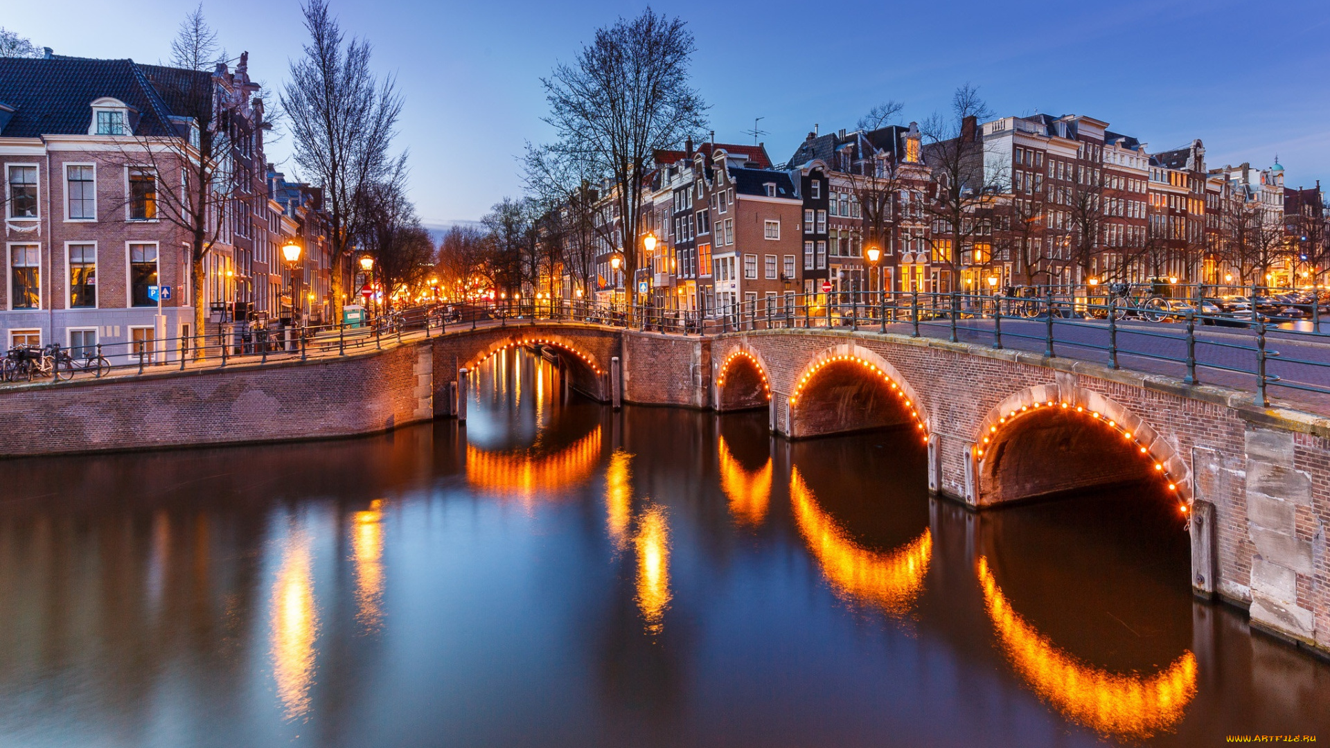 amsterdam, города, амстердам, , нидерланды, канал, мост