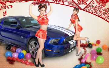 Картинка автомобили авто+с+девушками девушки автомобиль азиатки улыбка