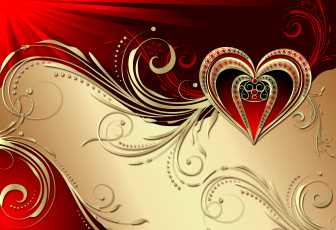 Картинка праздничные день+святого+валентина +сердечки +любовь сердечко фон