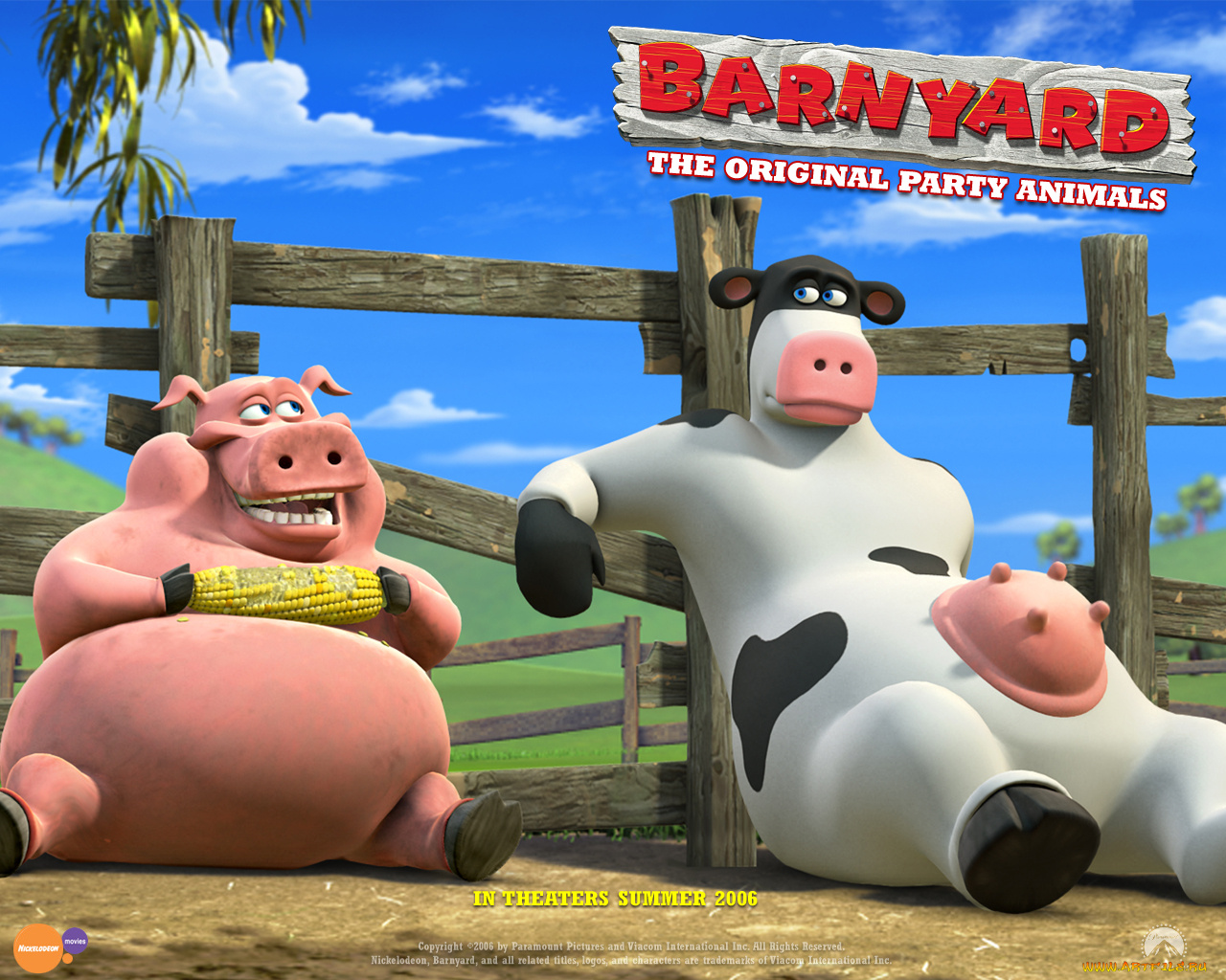 мультфильмы, barnyard, the, original, party