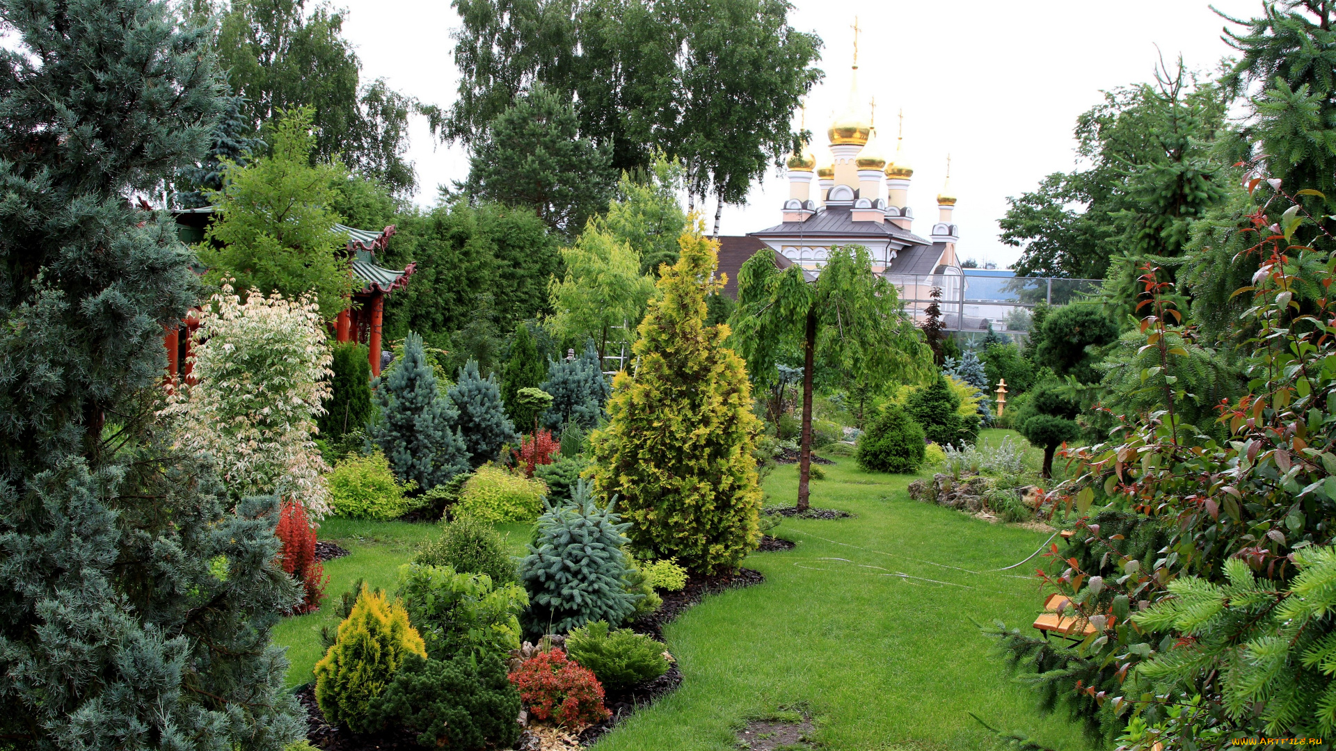 города, -, православные, церкви, , монастыри, ботанический, сад, новая, москва, россия, московские, сады, церковь