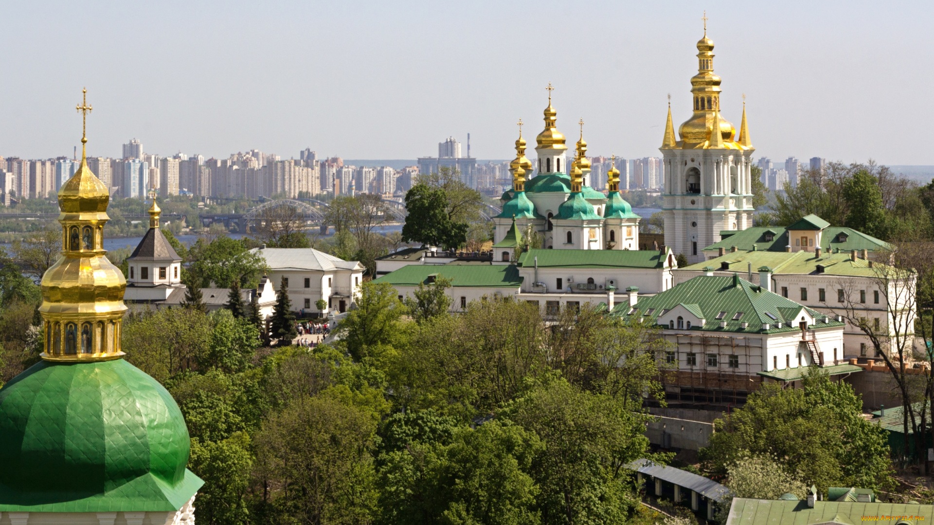 города, киев, , украина, купола