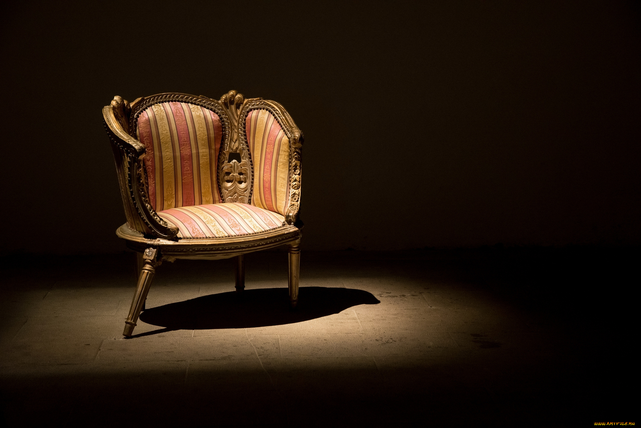 интерьер, мебель, тень, фон, кресло