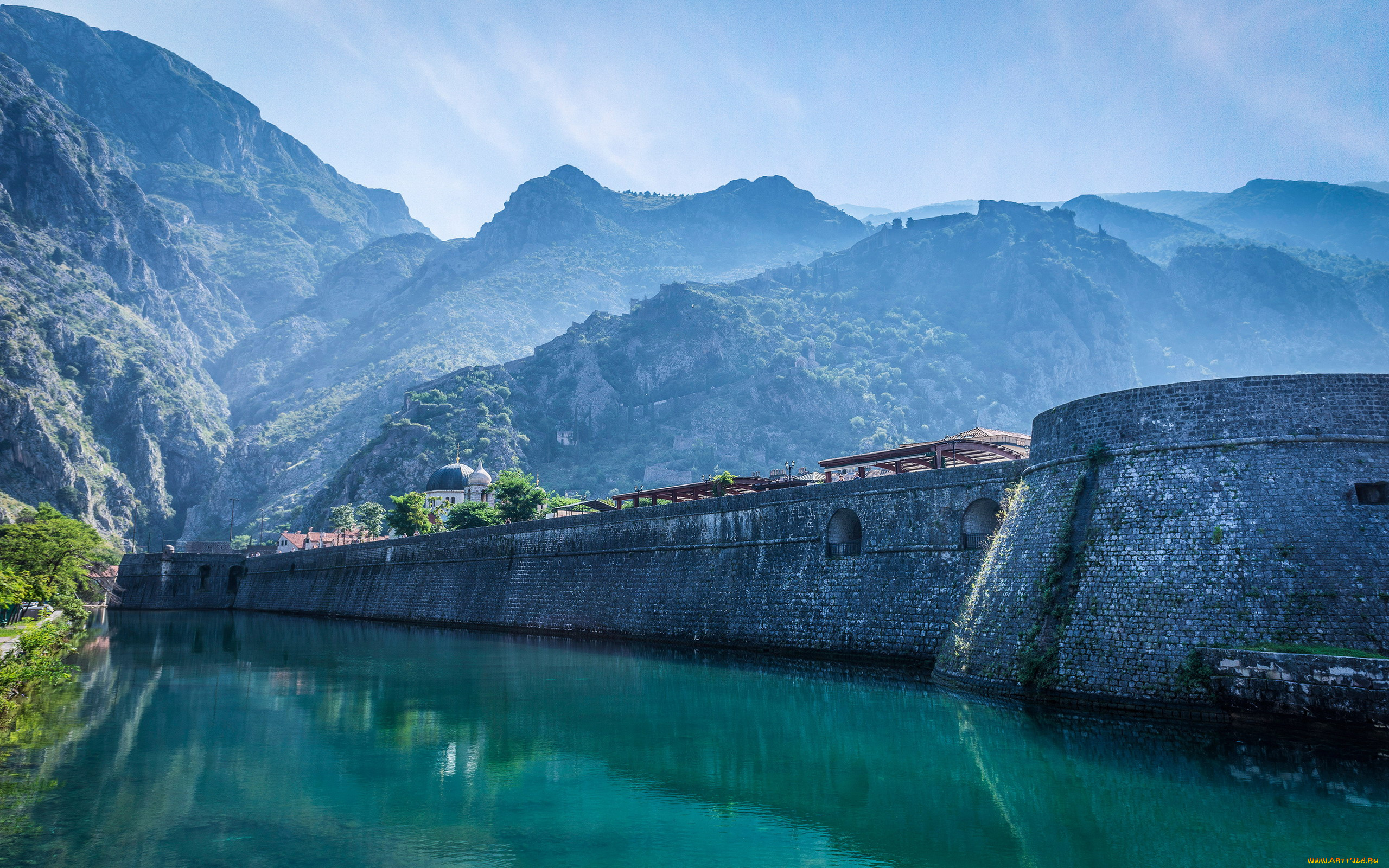 tower, campana, kotor, montenegro, города, -, дворцы, , замки, , крепости, tower, campana