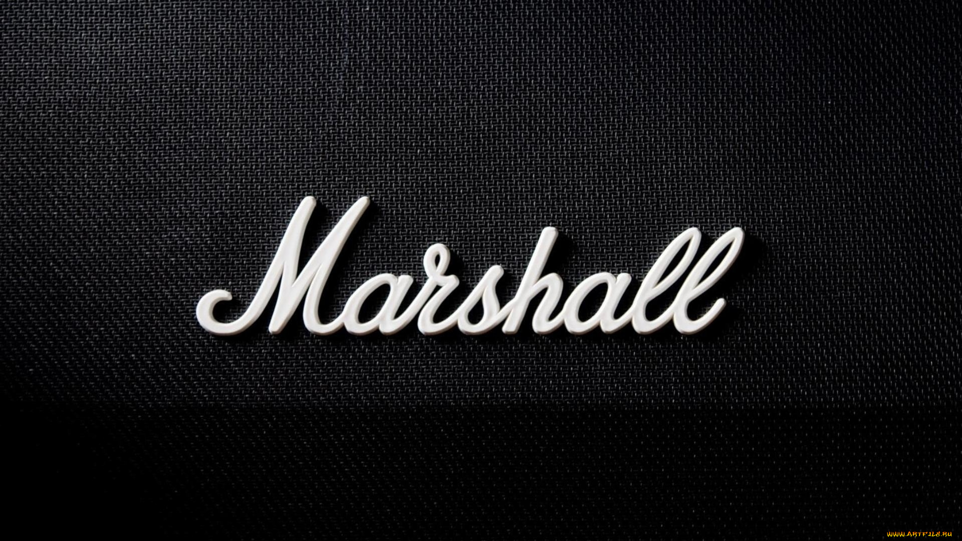 marshall, speakers, бренды, надпись