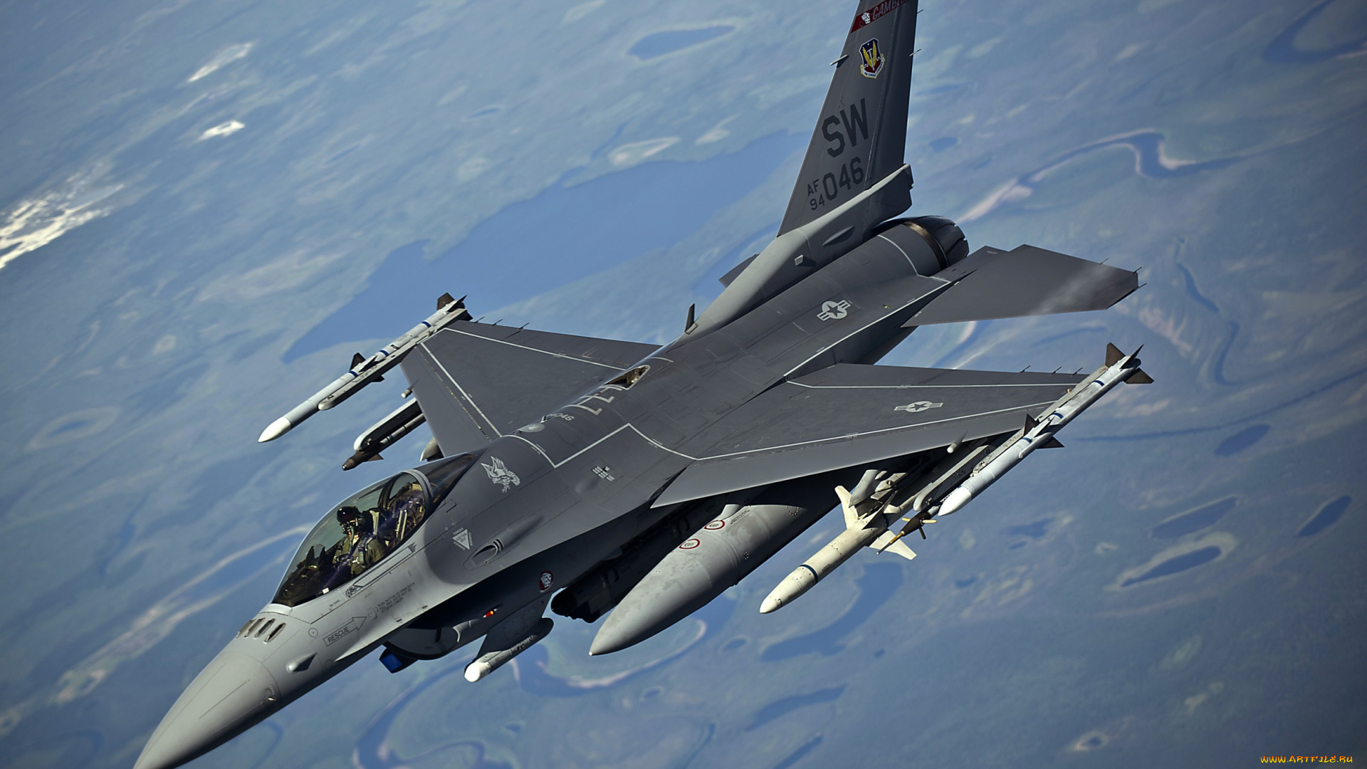 f-16, , fighting, falcon, авиация, боевые, самолёты, четвёртого, многоцелевой, истребитель, американский, полет, поколения