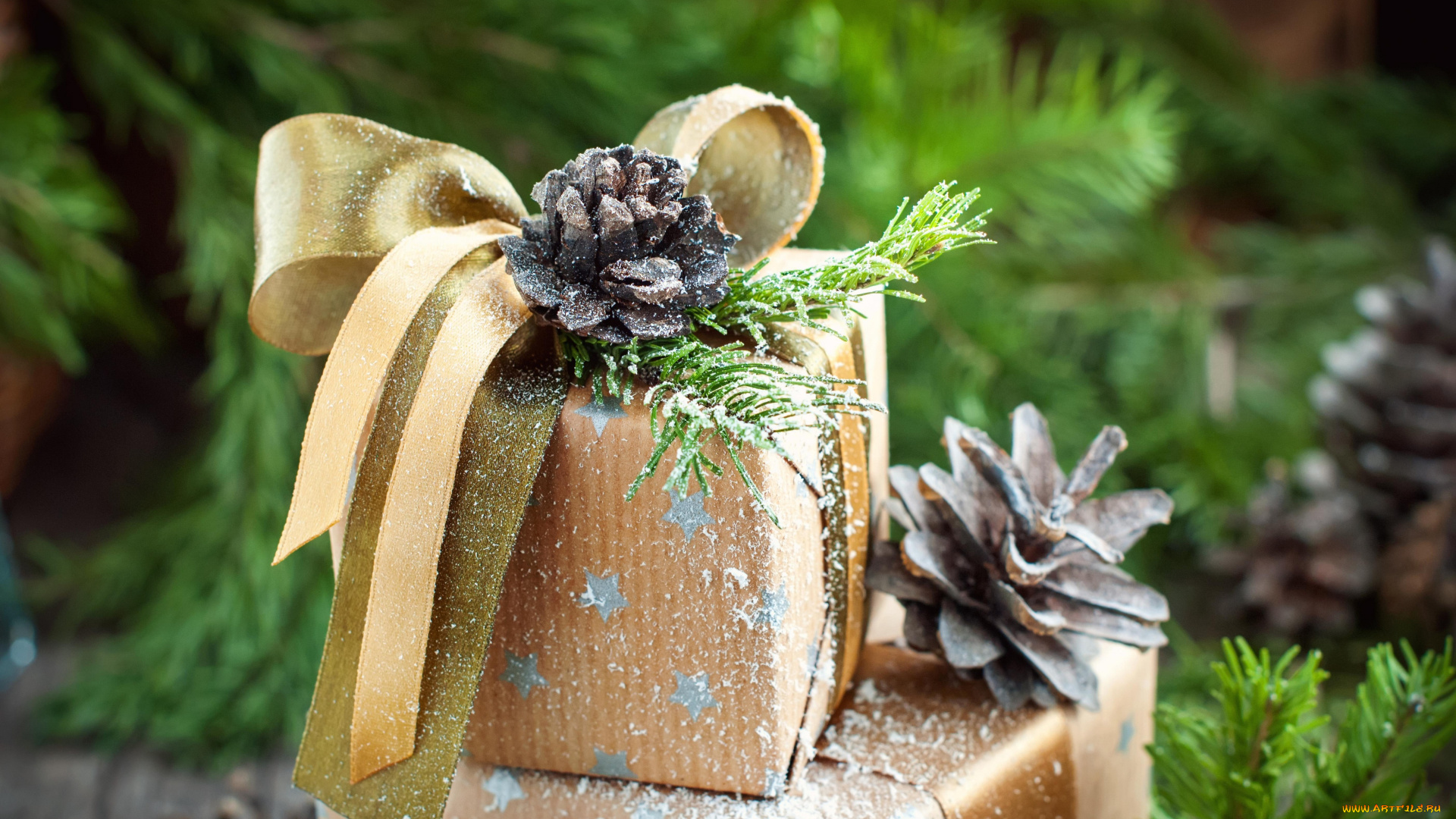 праздничные, подарки, и, коробочки, новый, год, рождество, christmasкоробка, бант, подарок
