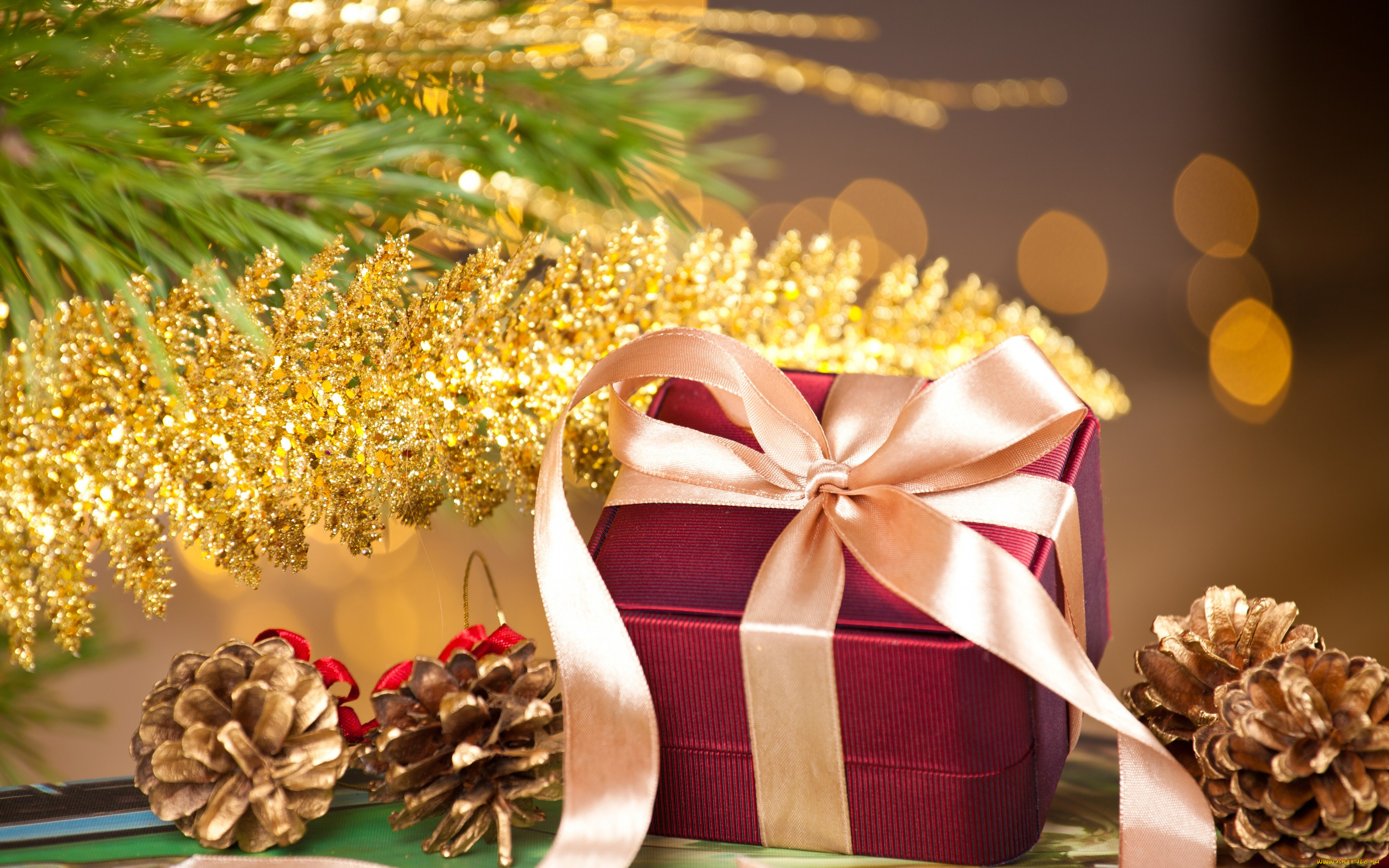праздничные, подарки, и, коробочки, новый, год, рождество, коробка, лента, подарок, merry, christmas