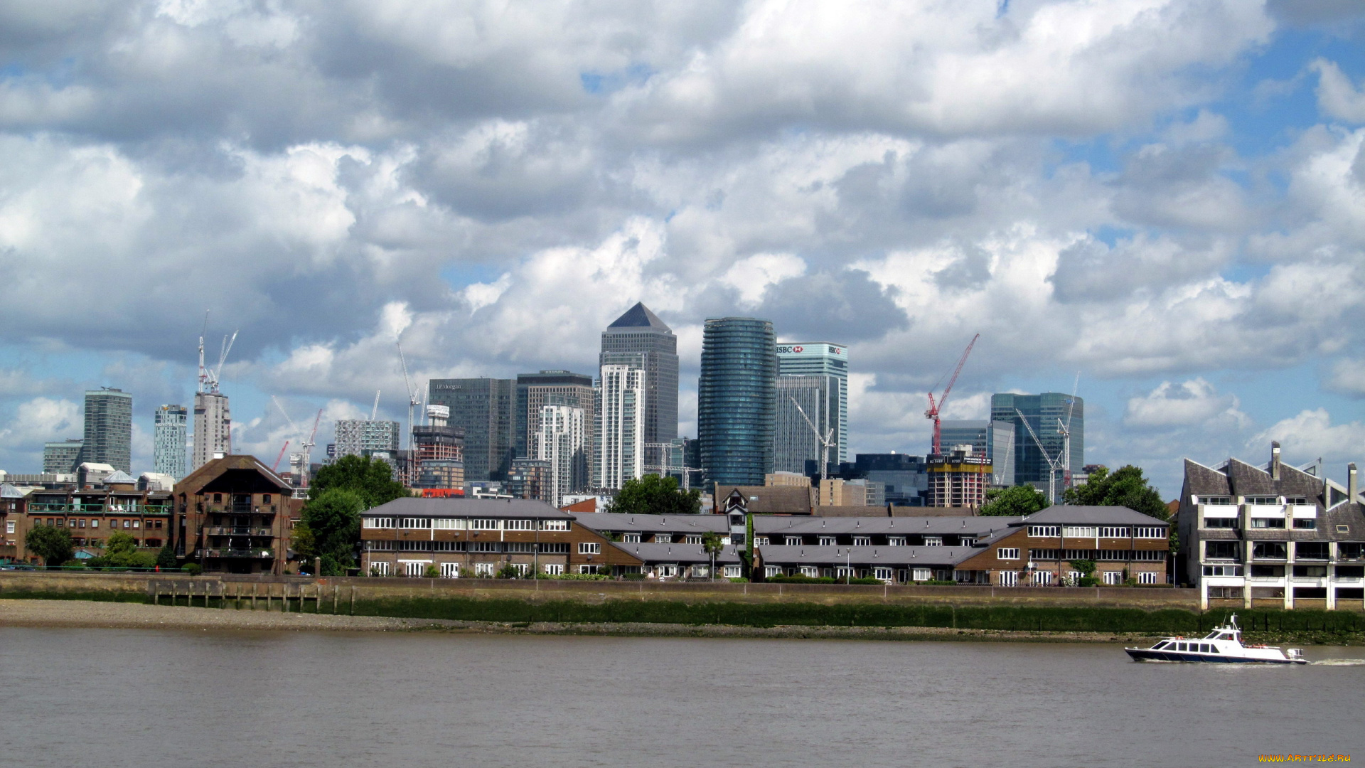 canary, wharf, города, лондон, , великобритания, canary, wharf