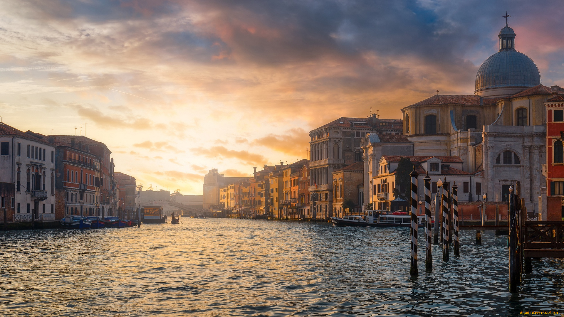 города, венеция, , италия, дома, улица, красота, вода, венеция