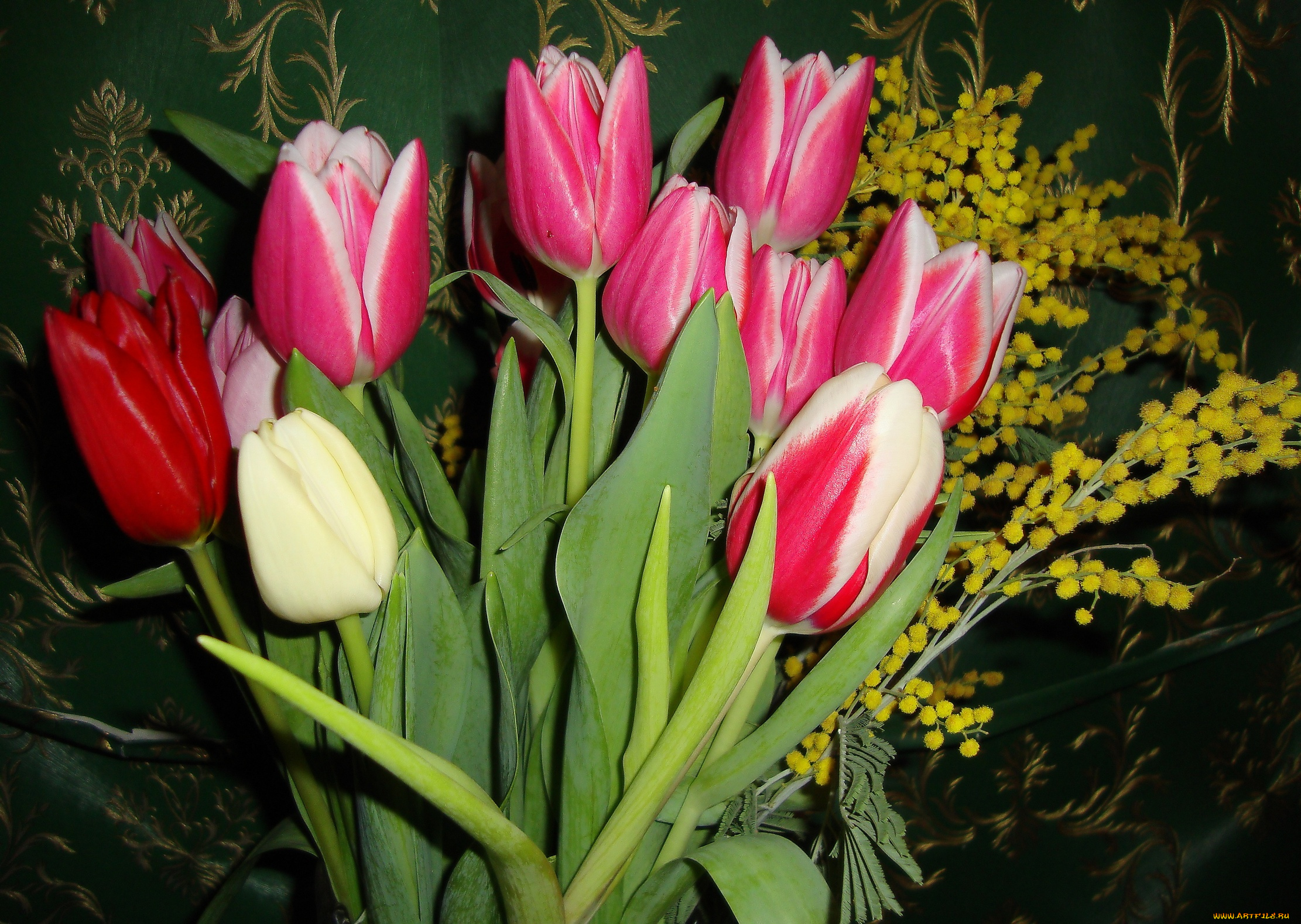 цветы, гладиолусы, 8, марта, букет, настроение