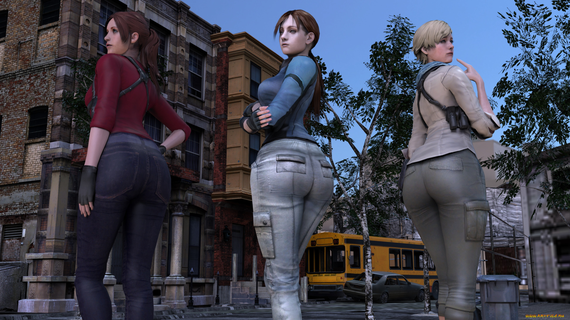 Claire redfield treesome animation wsound image