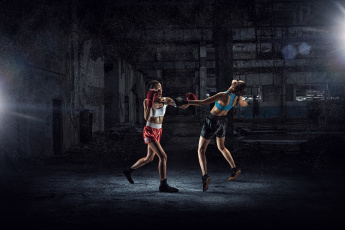 Картинка спорт бокс девушки взгляд фон