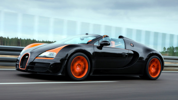 Картинка bugatti veyron автомобили класс-люкс спортивные automobiles s a франция