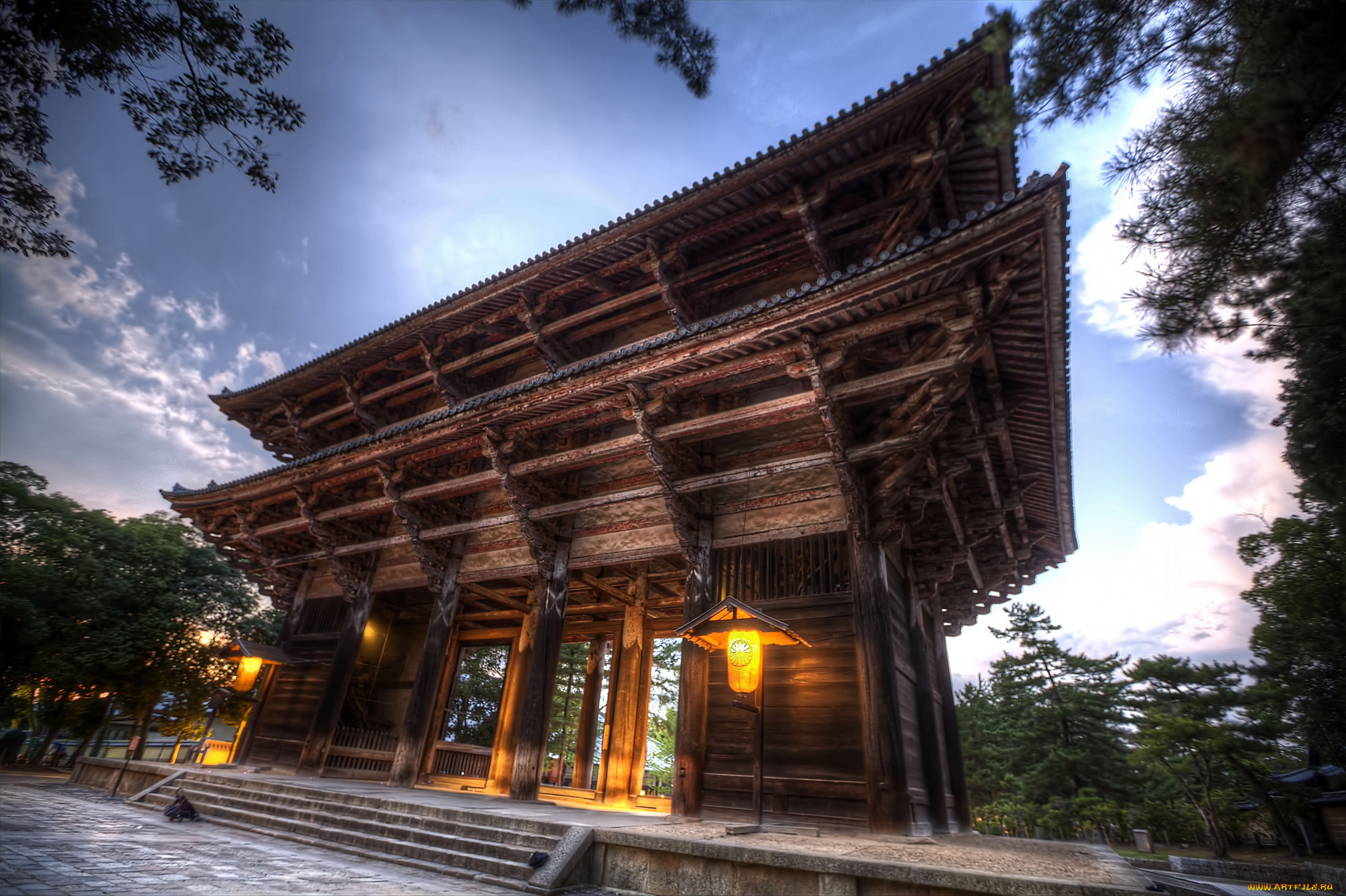 todaiji, temple, -, nara, prefecture, , japan, города, -, буддийские, и, другие, храмы, ворота, парк