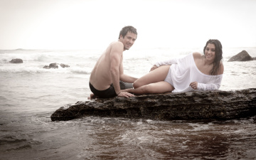 Картинка разное мужчина+женщина влюбленные парень девушка пляж море