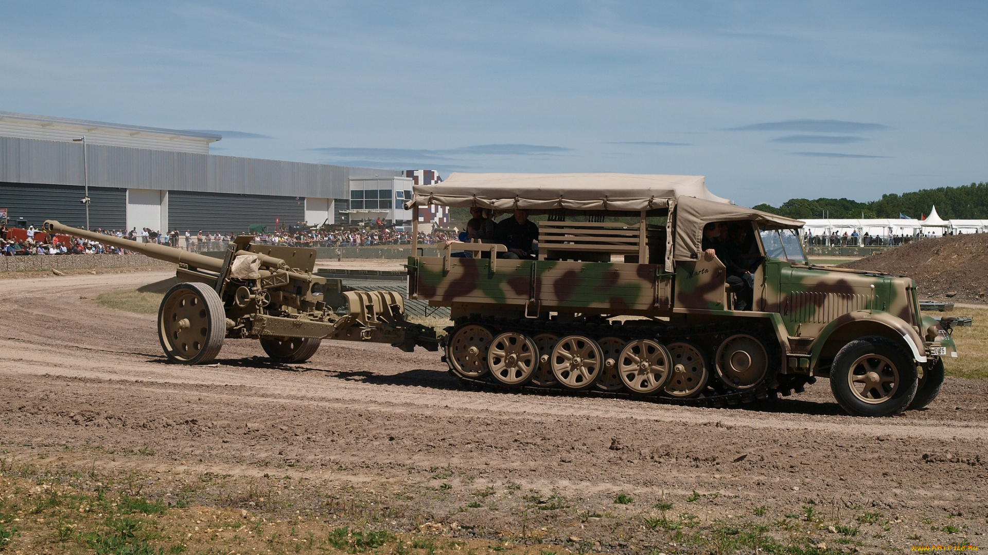 sd, kfz, , 7, &, 88mm, pak, 43, техника, военная, техника, тяжёлый, грузовик, орудие