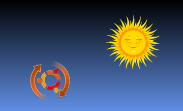 Картинка компьютеры ubuntu+linux логотип фон синфоний
