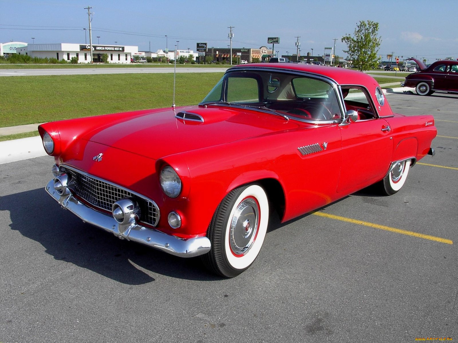 1955, ford, thunderbird, classic, автомобили