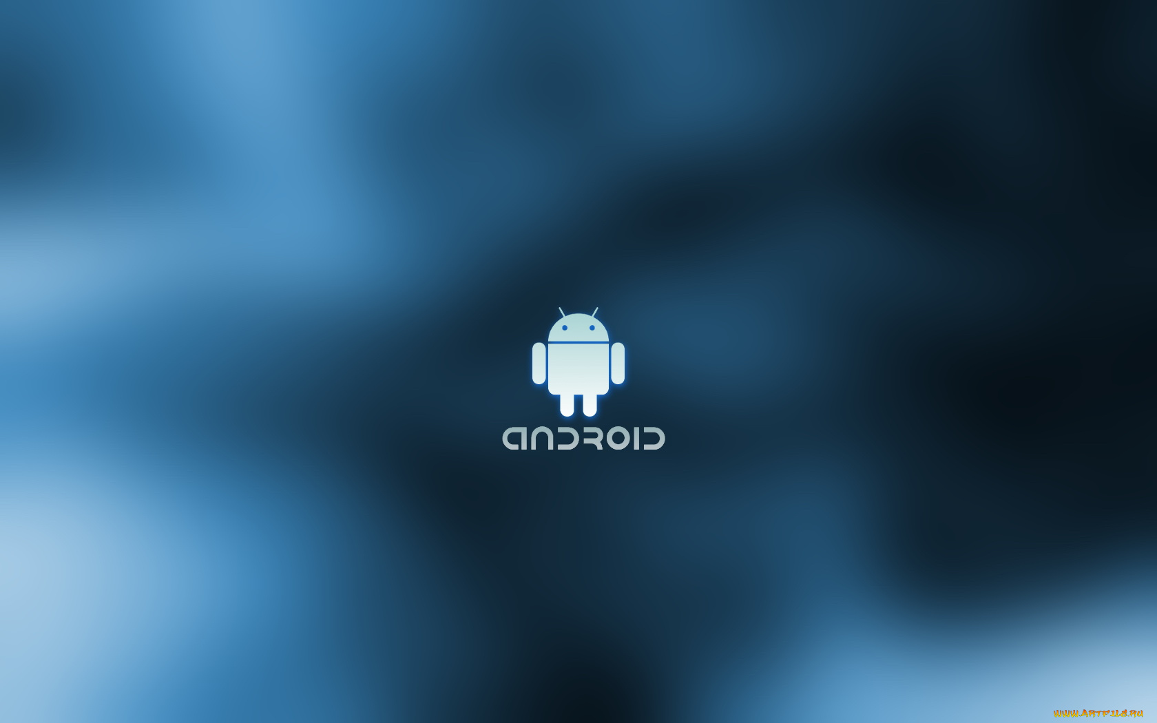 компьютеры, android, голубой