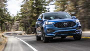 обоя ford edge st 2019, автомобили, ford, blue, edge, 2019, st