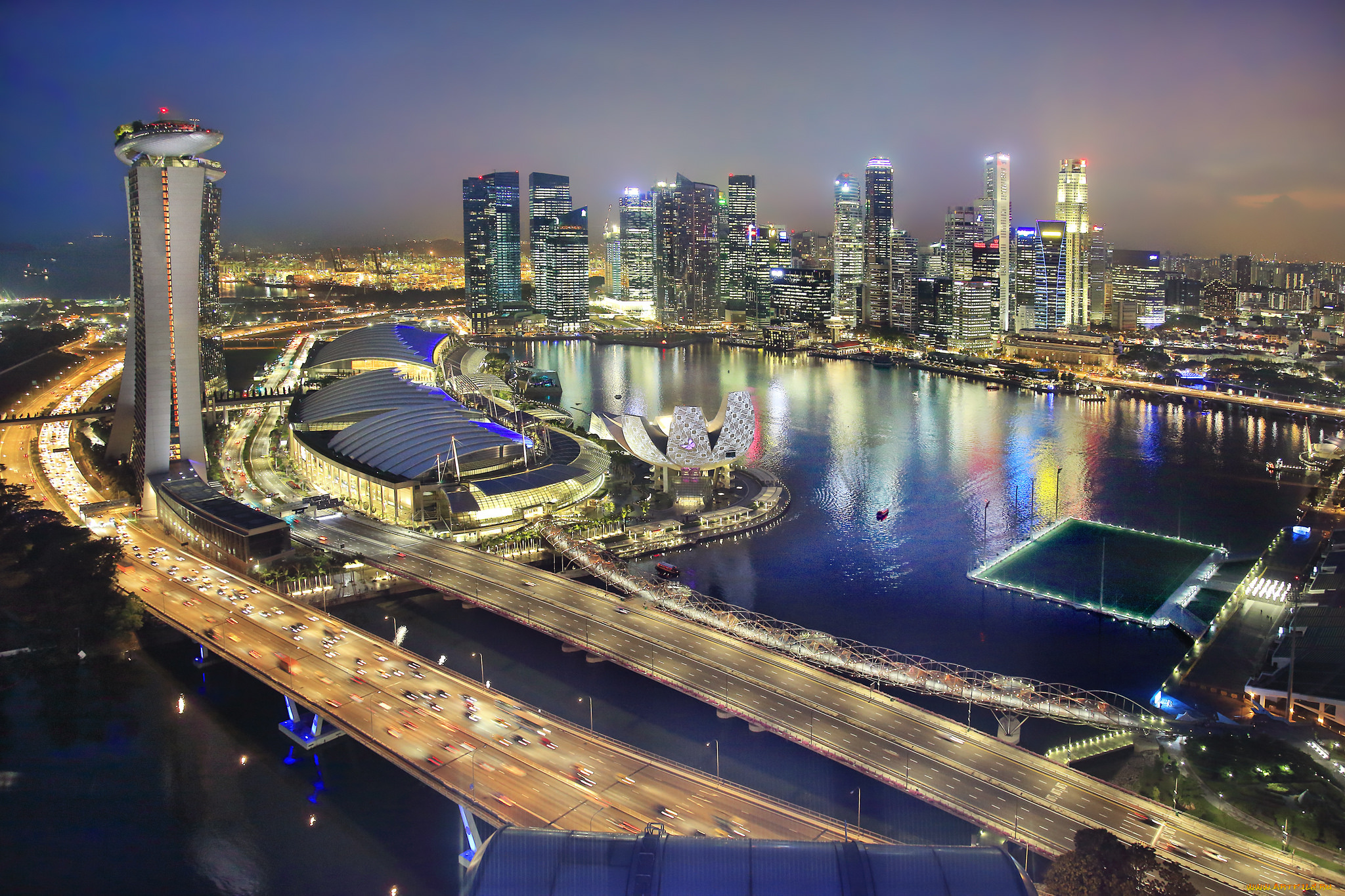 singapore, marina, bay, view, города, сингапур, , сингапур, панорама
