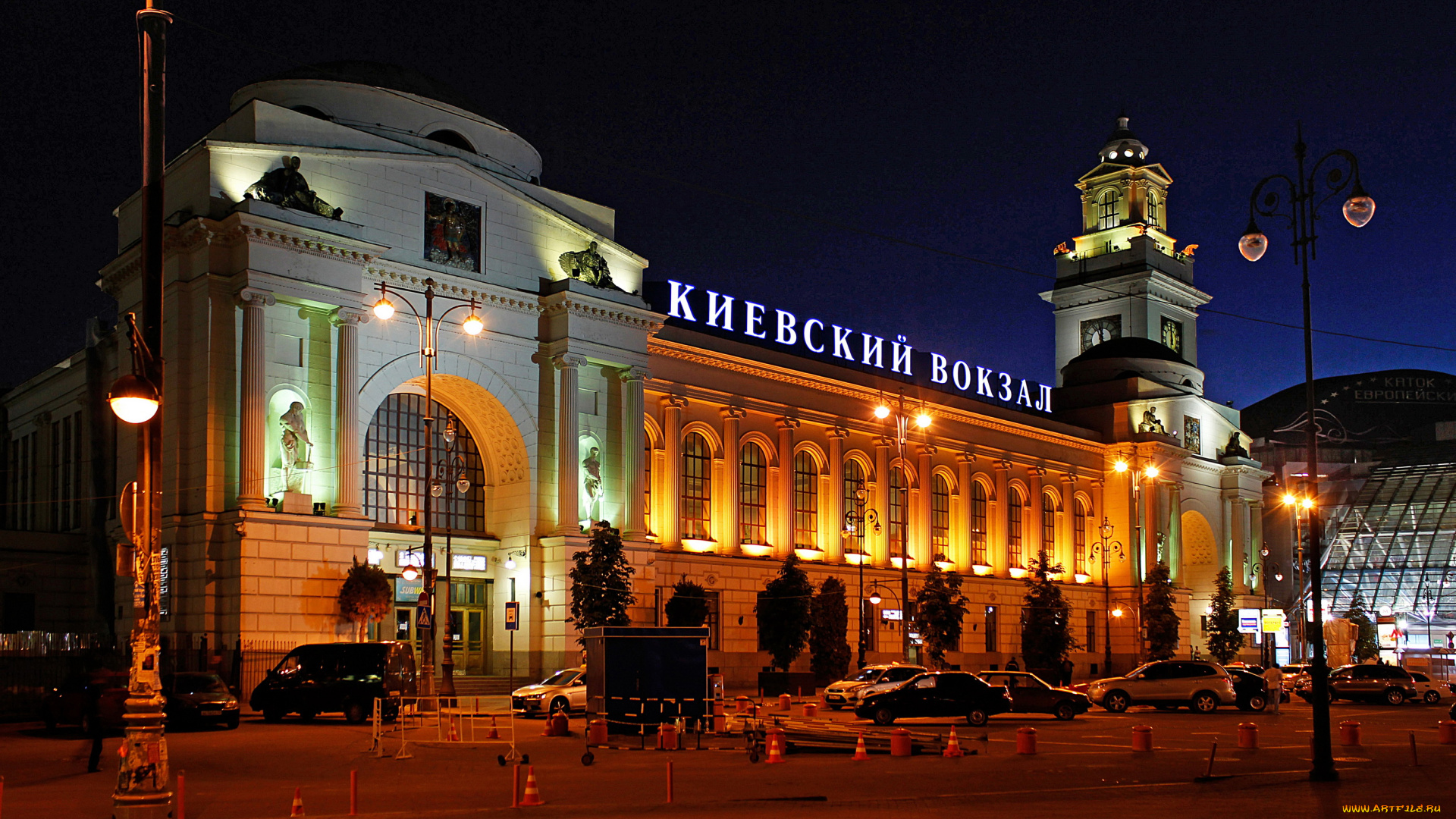 киевский, вокзал, города, москва, россия