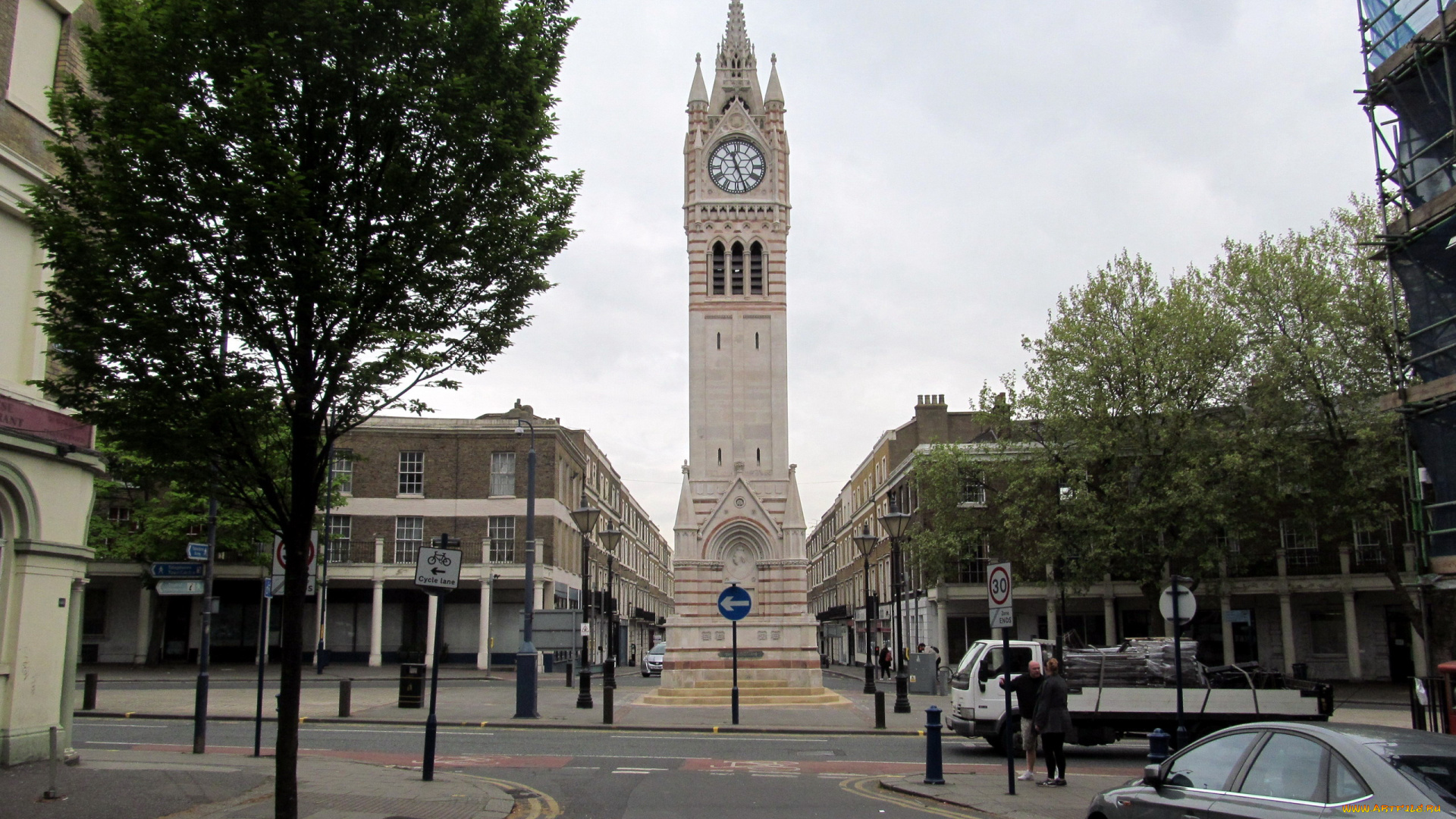 clock, tower, gravesend, kent, uk, города, -, улицы, , площади, , набережные, clock, tower