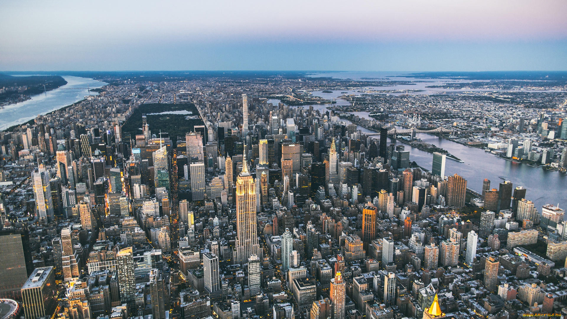 города, нью-йорк, , сша, панорама, город, мегаполис, new, york