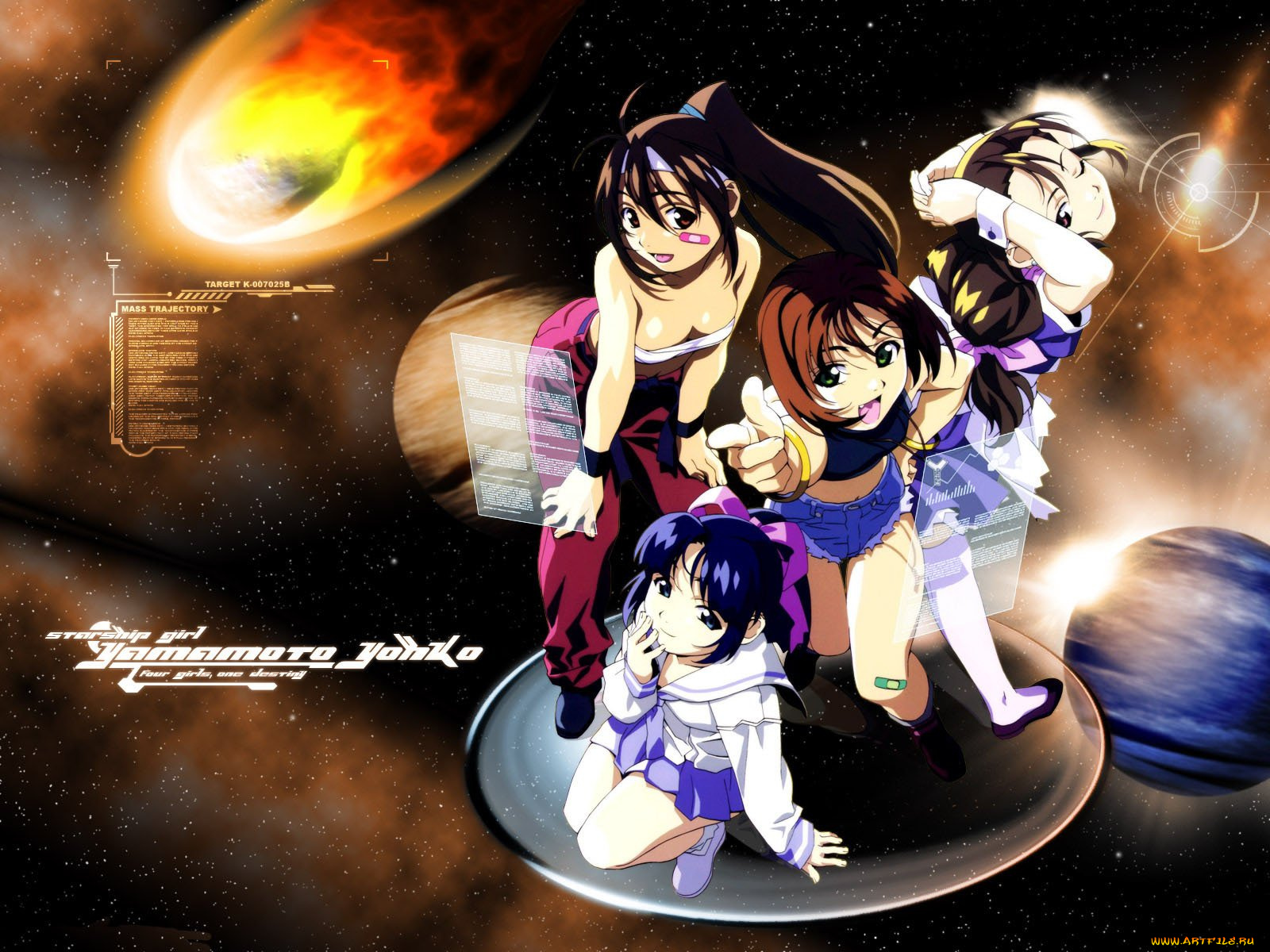 аниме, starship, girl, yamamoto, yohko