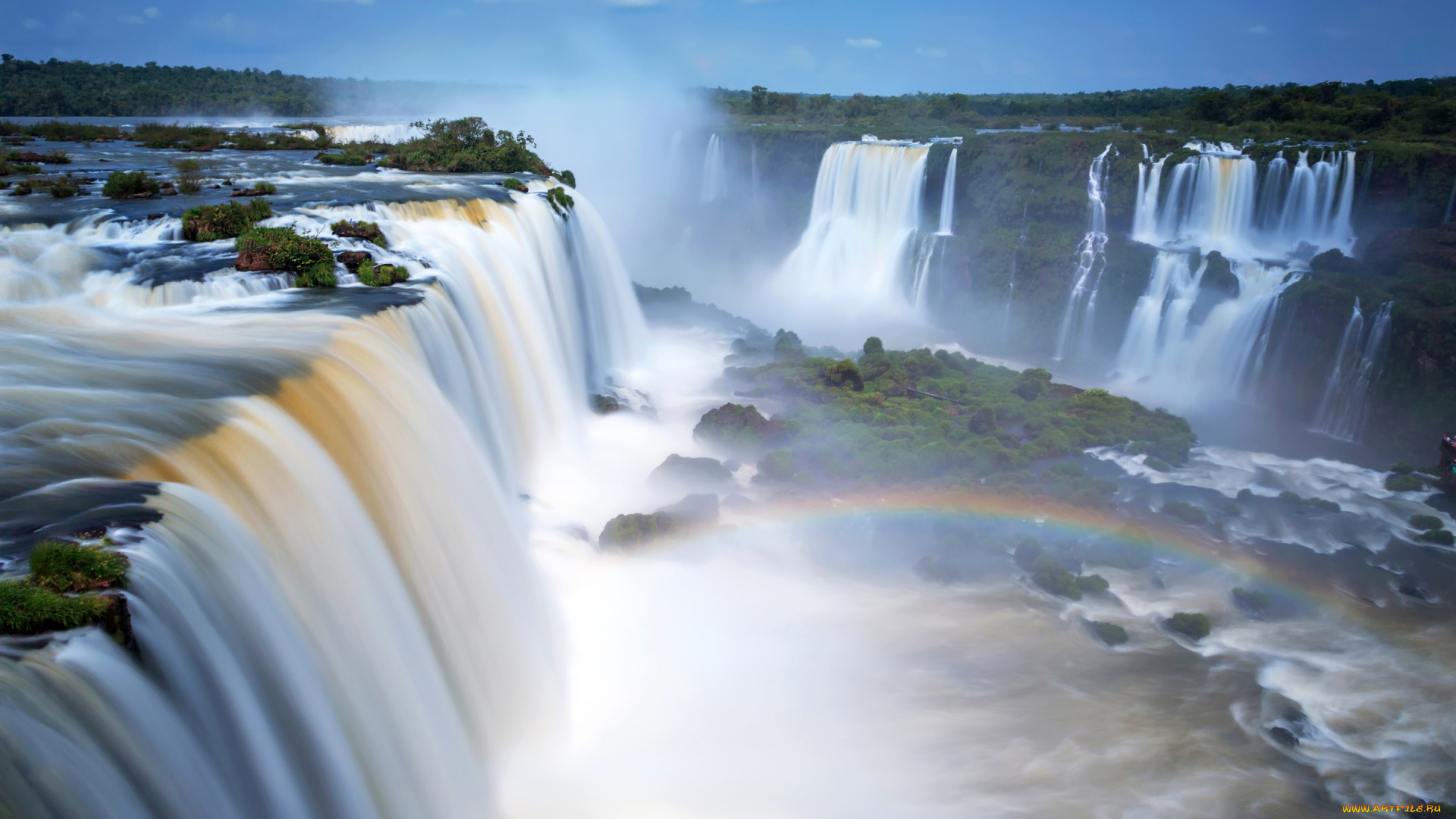 природа, водопады, аргентина, водопад, iguazu, falls