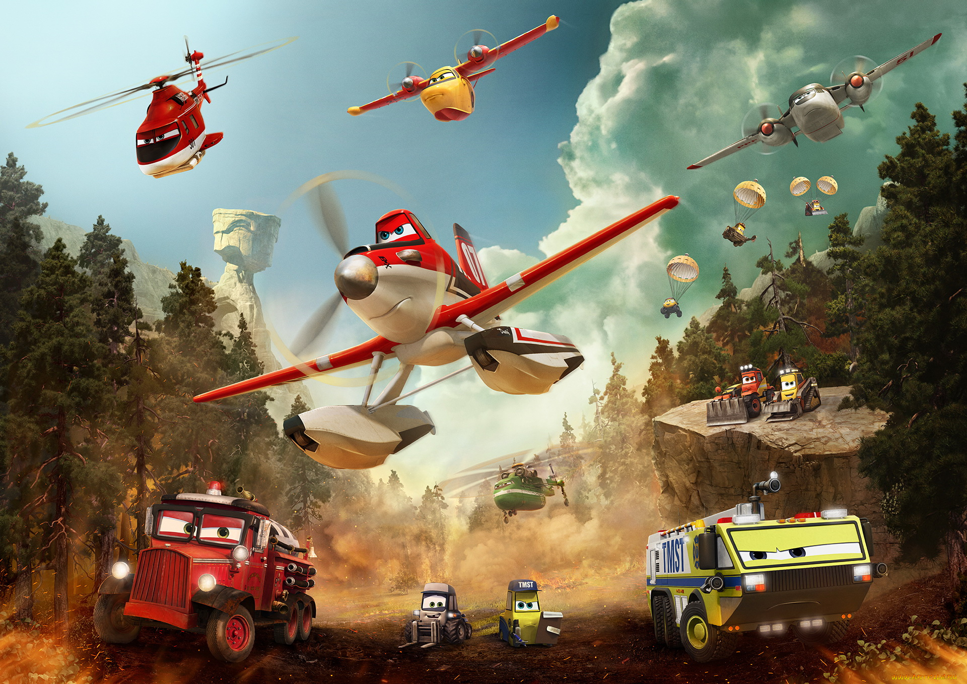 planes, , fire, &, rescue, мультфильмы, , fire, and, rescue, самолёты