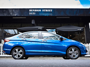Картинка автомобили honda city au-spec 2014 синий