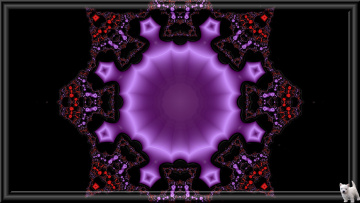Картинка 3д графика fractal фракталы цвета узор щенок фон