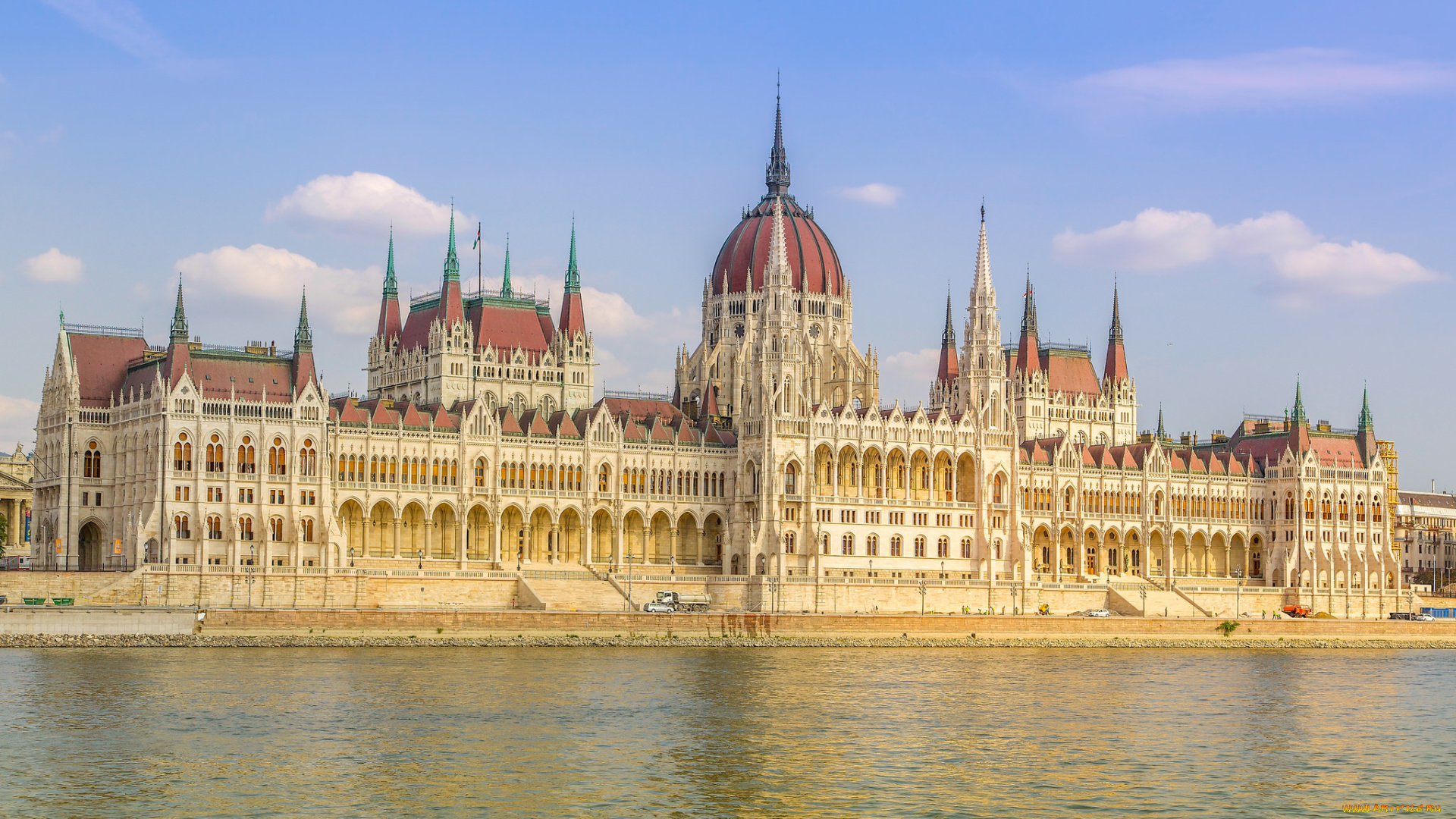 parliament, building, budapest, города, будапешт, , венгрия, дворец, набережная, река