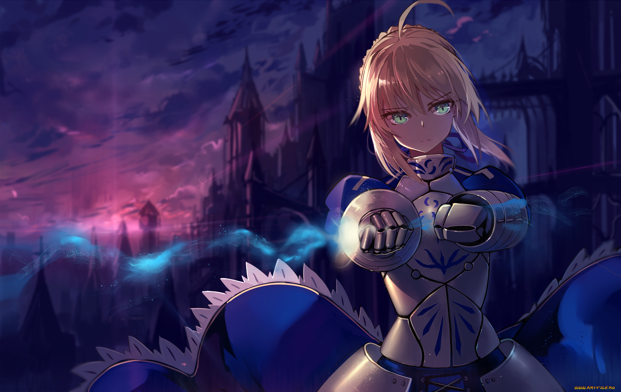 аниме, fate, stay, night, stay, night, saber, haraguroi, you